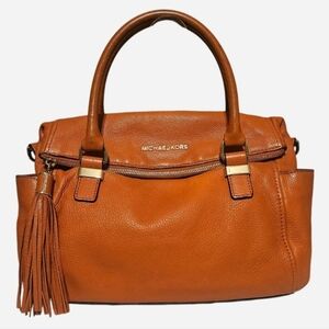 Michael Kors Weston Foldover Crossbody Satchel with Tassel